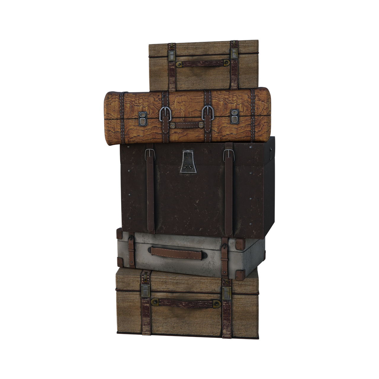 Transform ⁢with Trunk Treasures: Multi-Use Space-Savers - trunks, stacked, old