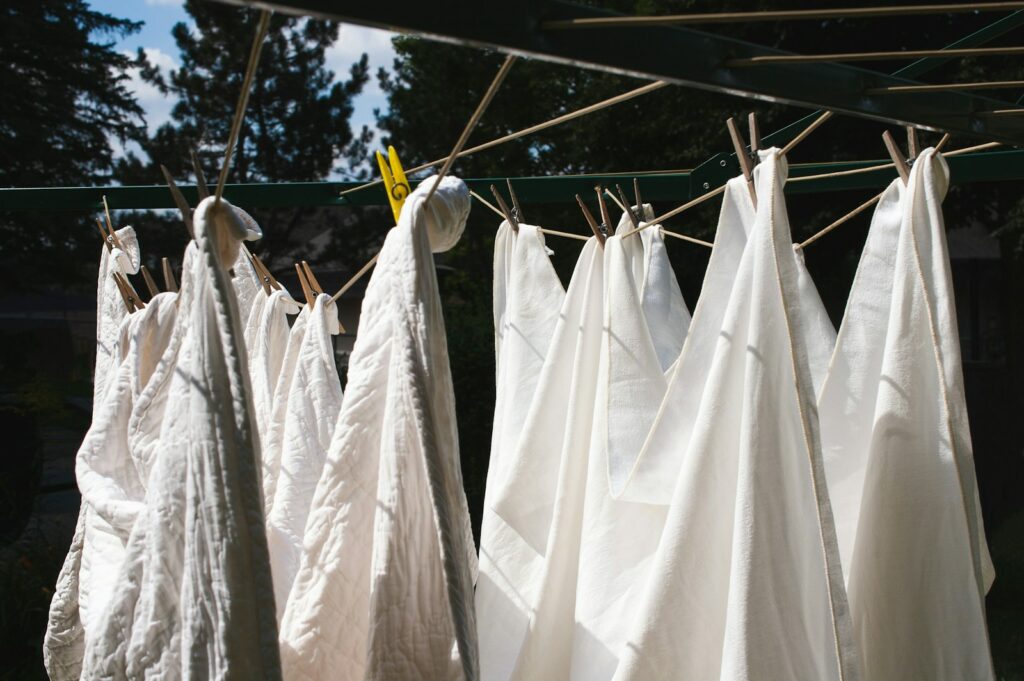 The benefits of line drying your clothes