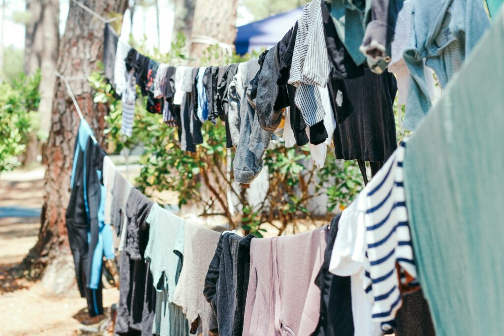 the benefits of ​line drying your clothes